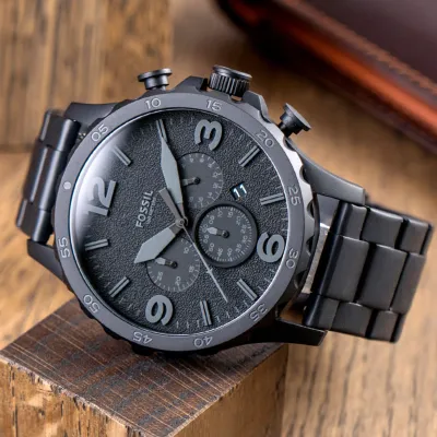 Fossil Nate Chronograph Black Men's Watch
